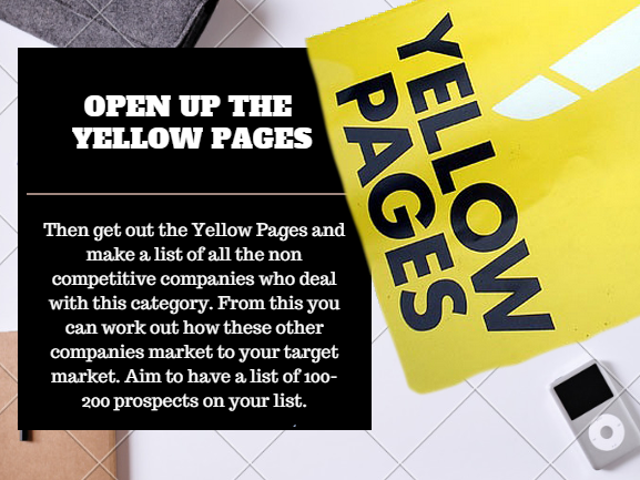leighfarnell's tweet image. Let’s formulate the battle plan.
3. OPEN UP THE YELLOW PAGES
#LFBB #Bizcoach #PerthAU