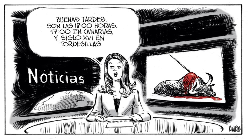elmundoes's tweet photo. La viñeta de Ricardo, para todos los que dicen #NoAlToroDeLaVega http://t.co/qNMPO9kDWf