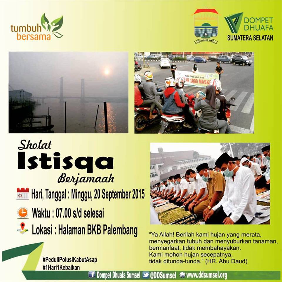 ddvsumsel's tweet photo. Yuk ikutan sholat istisqo hari minggu ini di BKB @PalembangTweet @sputarPalembang @BidarPalembang @RotiBakarNarsis http://t.co/Wa1oUmwqYW