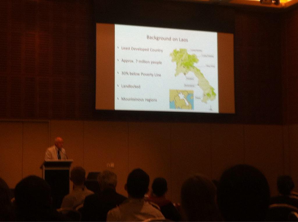 IrelandKylie's tweet photo. @CrawfordFund Prof Burgess presents on Bakanae disease of rice in southern #Laos #APPS2015 #plantpathology http://t.co/Ty7mUhHB1L