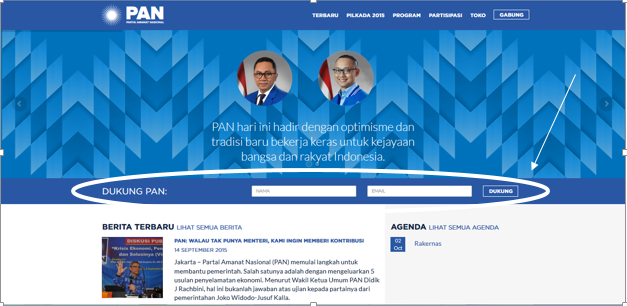 Official_PAN's tweet photo. Berikan dukungan saudara terhadap perjuangan PAN dengan mengisi form dukung di http://t.co/WcrMlUheKf.
#PANBekerja http://t.co/CQZfIMQqjK