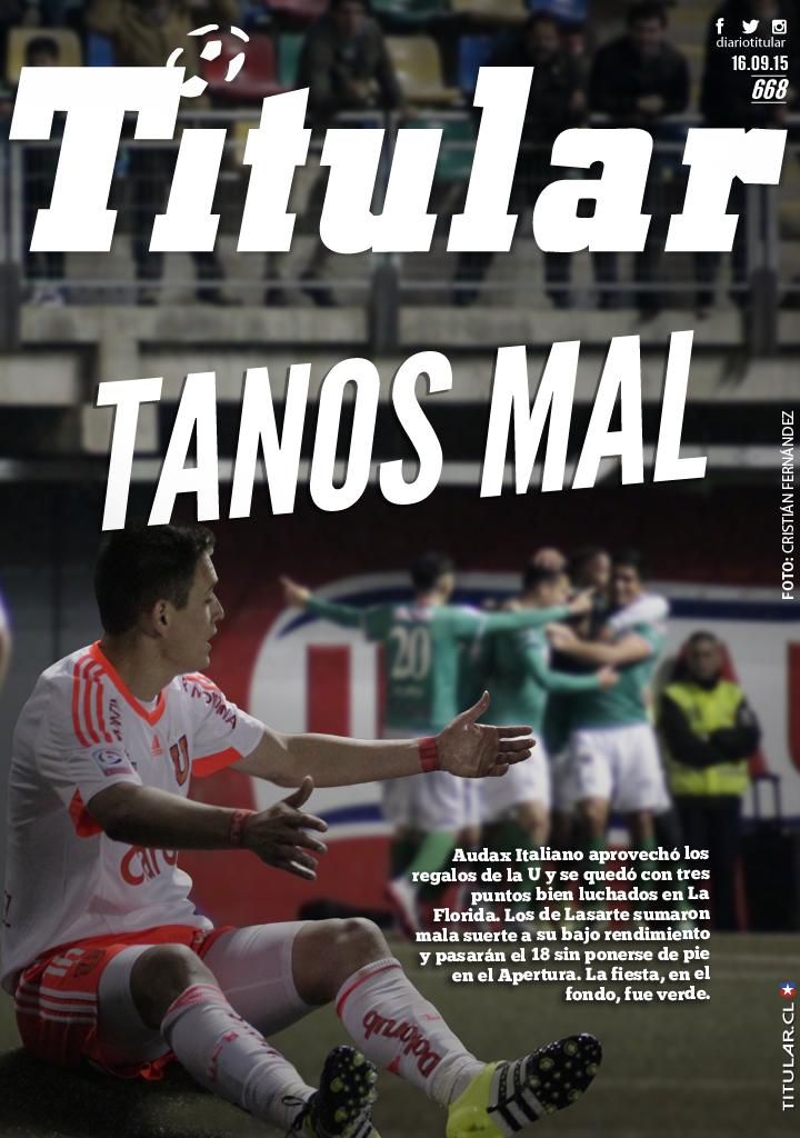 ChileSphera's tweet photo. #Tapa | “Tanos mal” hoy en @DiarioTitular: http://t.co/or0nUf9wBx