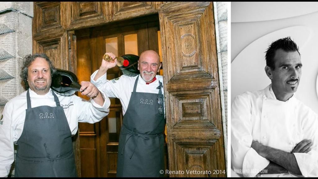 HotelCenturion's tweet photo. Giovedì 24 #TheFlyingCeff: Fausto Arrighi, Davide Di Corato all'Antinoo’s con Executive #Chef @LivanMassimo #food http://t.co/xGuGEsYCGu