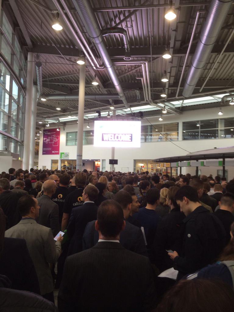 jrh73's tweet photo. Same procedure as last year? Same procedure as every year, James! #dmexco #Registrierung #queuefromhell http://t.co/qOFM79q04c