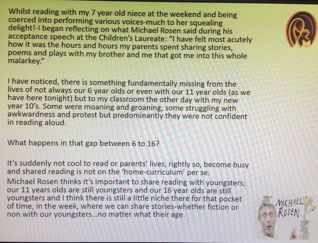 ArianaFWells's tweet photo. Reading reflection. @MichaelRosenYes #read #listen #parents #daughters No matter what their age! http://t.co/iVOv3fYKH3