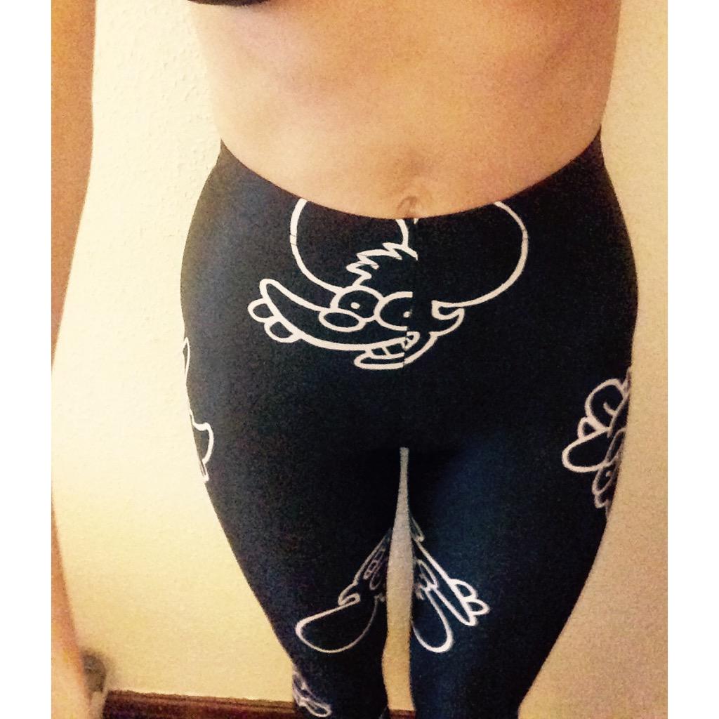 StyledByGem's tweet photo. All about the @DropDeadUK itchy and scratchy leggings today #DropDead #dropdeadclothing #styledbygem http://t.co/VygcHkzmAH