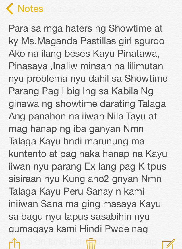 vhonarchon's tweet photo. @itsShowtimena @angelicaj__  para sa mga haters #ShowtimePastillas #ShowtimePastilasFTW http://t.co/V3VG1o3oS9