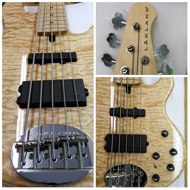 laklandbass's tweet photo. Heading out the door #LaklandUSA5594 deluxe natural finish with a maple neck. @LaklandOwners @steviep63a @girlrockltd http://t.co/1TazTQ1e45