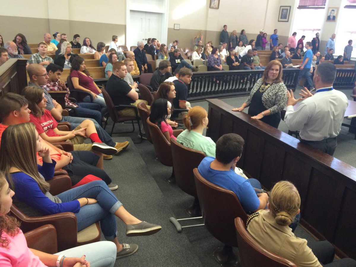 Students in our new Law &amp; Justice classes are visiting the McDowell County Courthouse today!