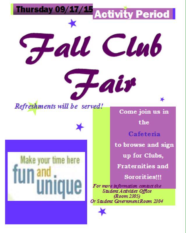 sga_sfc's tweet photo. Don't forget to stop by the club fair tomorrow!! http://t.co/EWcZAFABXv