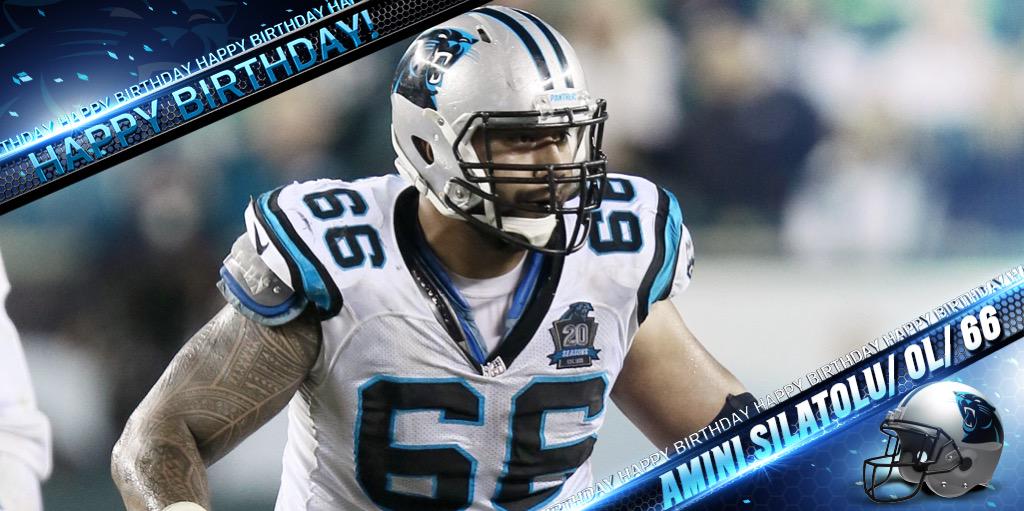 Panthers's tweet image. RT to wish @AminiSilatolu a HAPPY BIRTHDAY 🎂🎈🎉