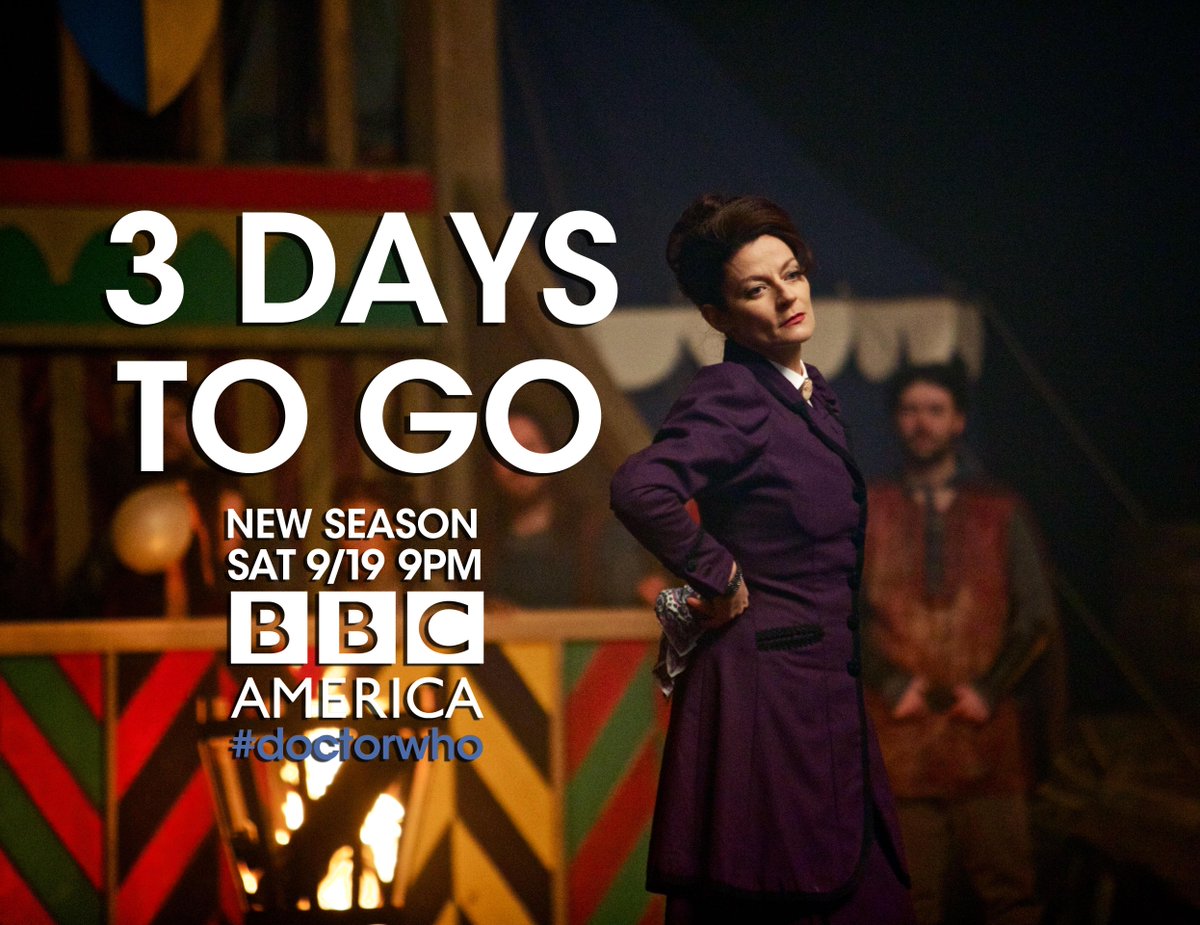 AMCDoctorWho's tweet photo. There are only three days left until #DoctorWho returns on @BBCAMERICA!  That's not very many at all. http://t.co/XsNbcmvWg1