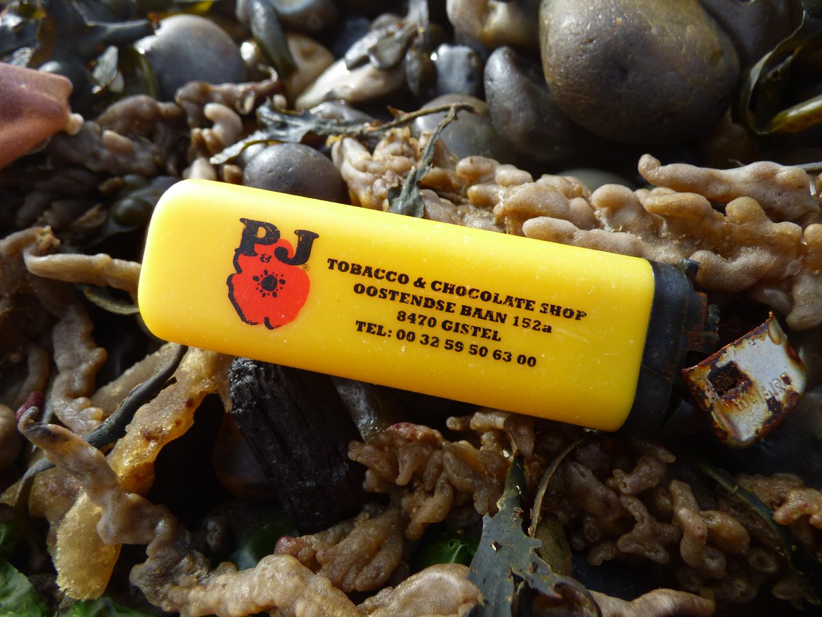 Found this Belgian <a href="/pjchocolates/">P&J</a> lighter on the beach in Norfolk UK. Was it lost on the beach or flung from a ferry?
