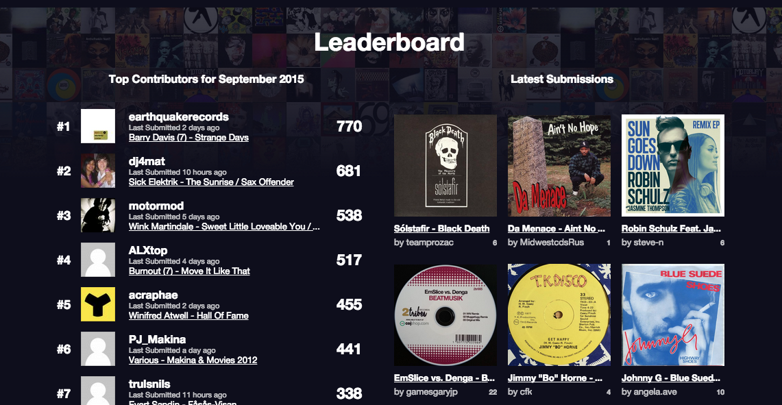 discogs's tweet photo. Almost 55,000 releases saved! Are you at the top of the #DiscogsSPIN leaderboard? http://t.co/ZGC42yD4IM http://t.co/HXpLFia8VC