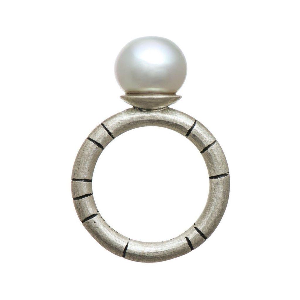 A perfect dew-drop balanced on a silver dish, Katheryn Leopoldseder's pearl ring ($690) positively glows. Visit …