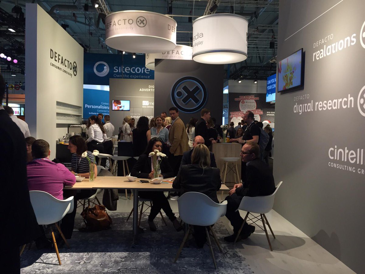 DEFACTO_live's tweet photo. Busy start day one @dmexco. Stop by and chat about how to optimize your #CLV in Hall 7, A 015/B 018 #CRM targeting http://t.co/zMwg1Yn7bB