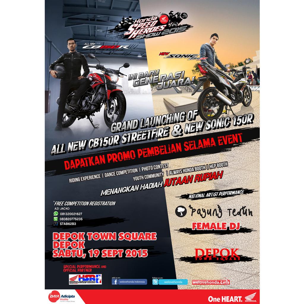 payungteduh's tweet photo. Depok
Sabtu 19sept 2015
Payung Teduh di Honda Speed Heroes Show 2015, @ DETOS pkl 20.00. http://t.co/ce4i0tNGW3