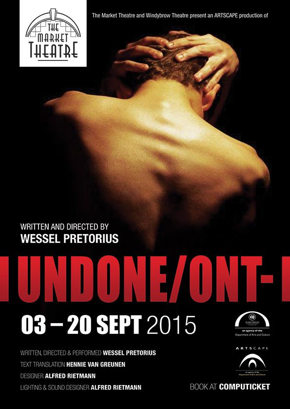 MarketTheatre's tweet photo. #Undone_Ont- uitgevoer in Afrikaans vanaand! 
Vir besprekings bel 0118321641 http://t.co/M9nubQbL1u