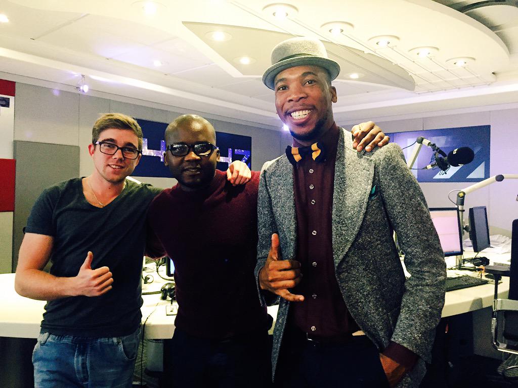 947's tweet photo. #HereWeAre sounds amazing guys! 🙌 @littlefite @FlexBoogieSA thanks for joining us. #CokeStudioZA http://t.co/Y3mel6dOU2