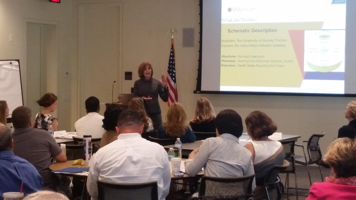 Navy_NC's tweet photo. Dr. Deb Zimmerman @vcuhealth describes how Professional Practice Model Enhances performance &amp; outcomes w/ #NavyNurse http://t.co/D02YmiXPgJ