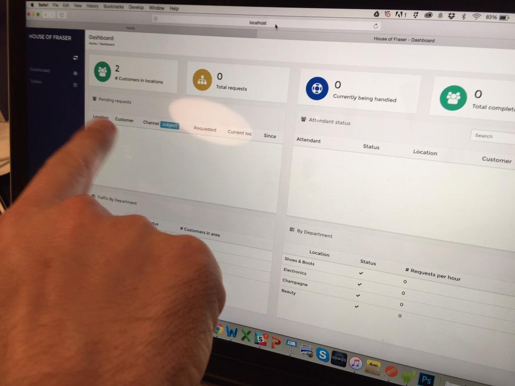 localz's tweet photo. Backend and front end goodness being hacked together by our team at the @retailweek #RWHackathon http://t.co/7g5T8YS6j3