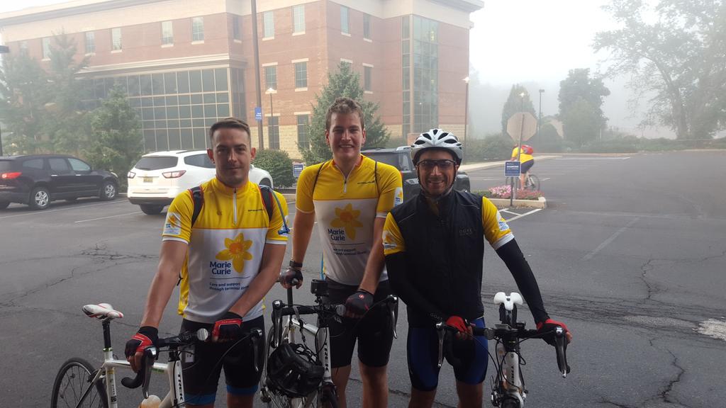 TeamBrightgroup's tweet photo. The final 75 miles to New York. Lets do this!! http://t.co/wFZblZSWqa