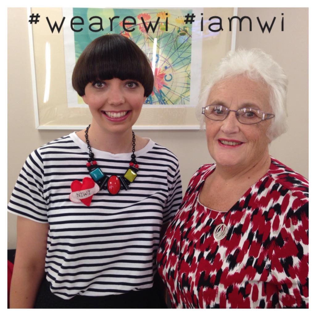 TheWIWalks's tweet photo. The lovely Pat &amp; Louise fresh from the Lorraine show this morning. #wearewi #iamwi #theWI_100years #inspiringwomen http://t.co/qb31NDnPgt