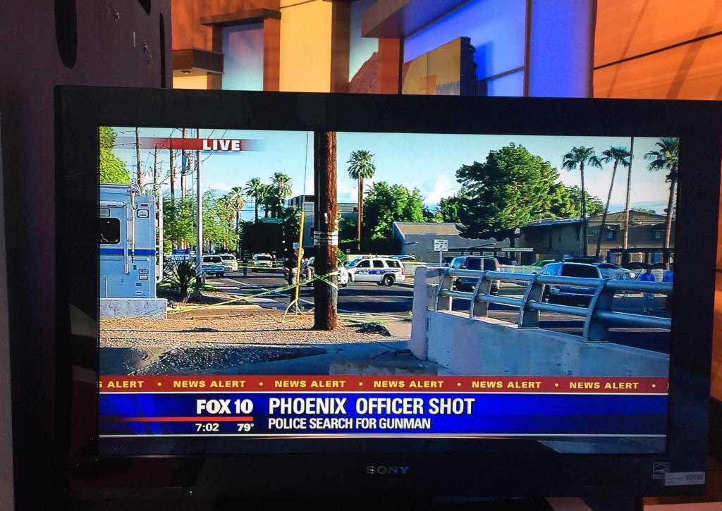 Phoenix officer shot multiple times, thug on the loose