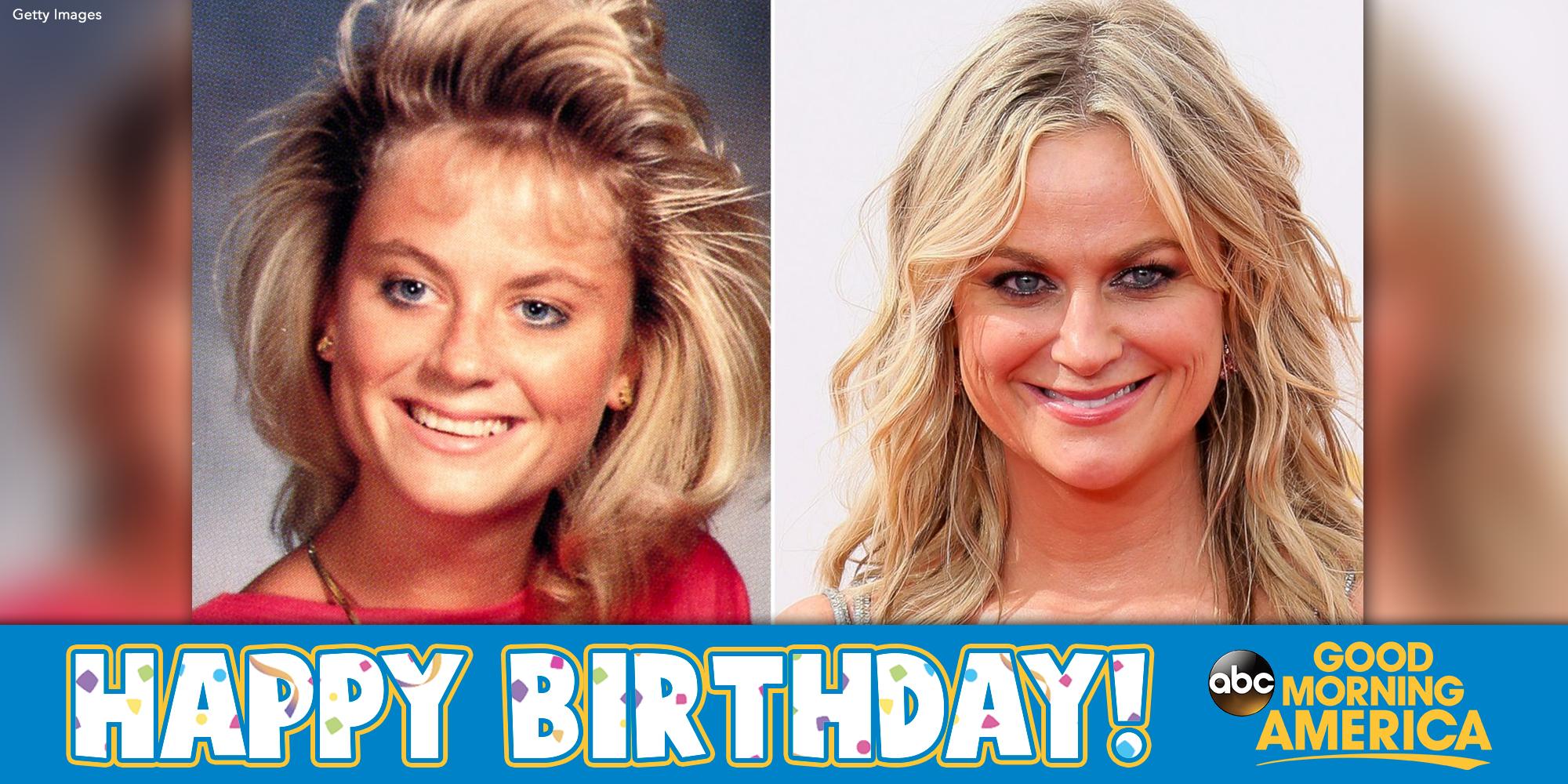 Happy Birthday to the always hilarious, and actress, Amy Poehler!  Look at that throwback photo! 