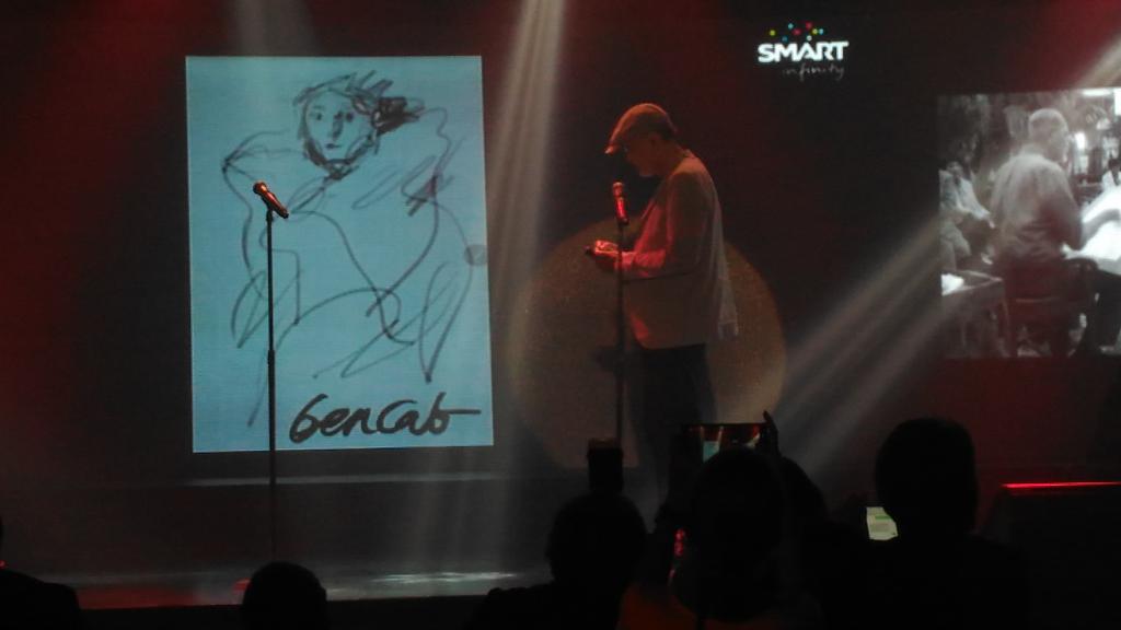 digitalreg's tweet image. BenCab using a #SmartNote5 to create his digital artwork. #SmartInfinity #ExclusiveExperiences
