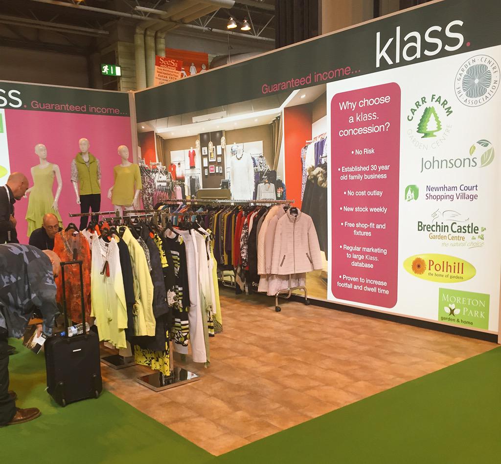 FirstFranchise's tweet image. Great to see Klass Clothing at @Glee_Birmingham. One of our best concession partners #Glee15