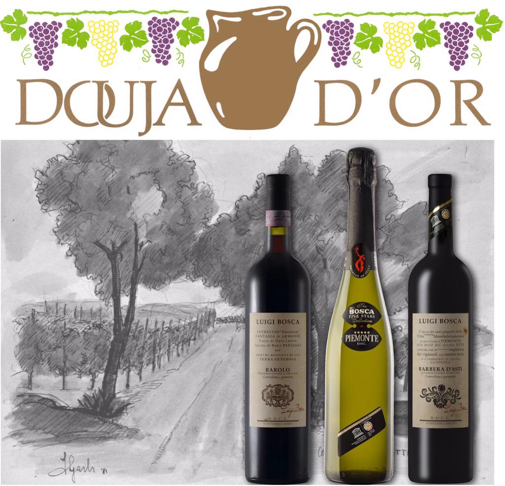 PiaBosca's tweet photo. #doujador award 2015 to #bosca #piemonte #spumante, #barbera d'asti 2014, #barolo 2011 #SparklingTime #SparklingFun http://t.co/mJaV0bQw83