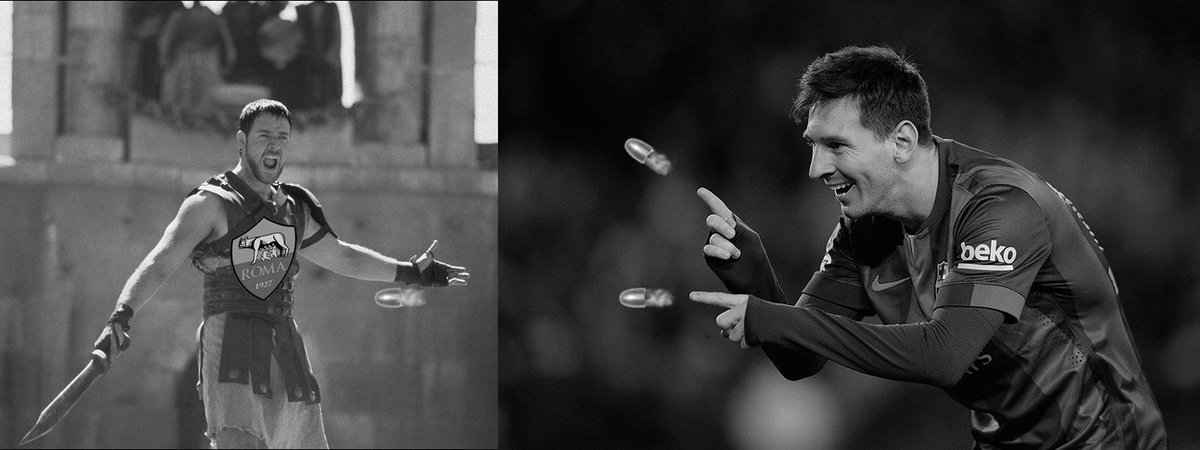 Vai Romas gladiatori izturēs Messi šāviņus? Prognozē to šeit! ej.uz/CLprognozes