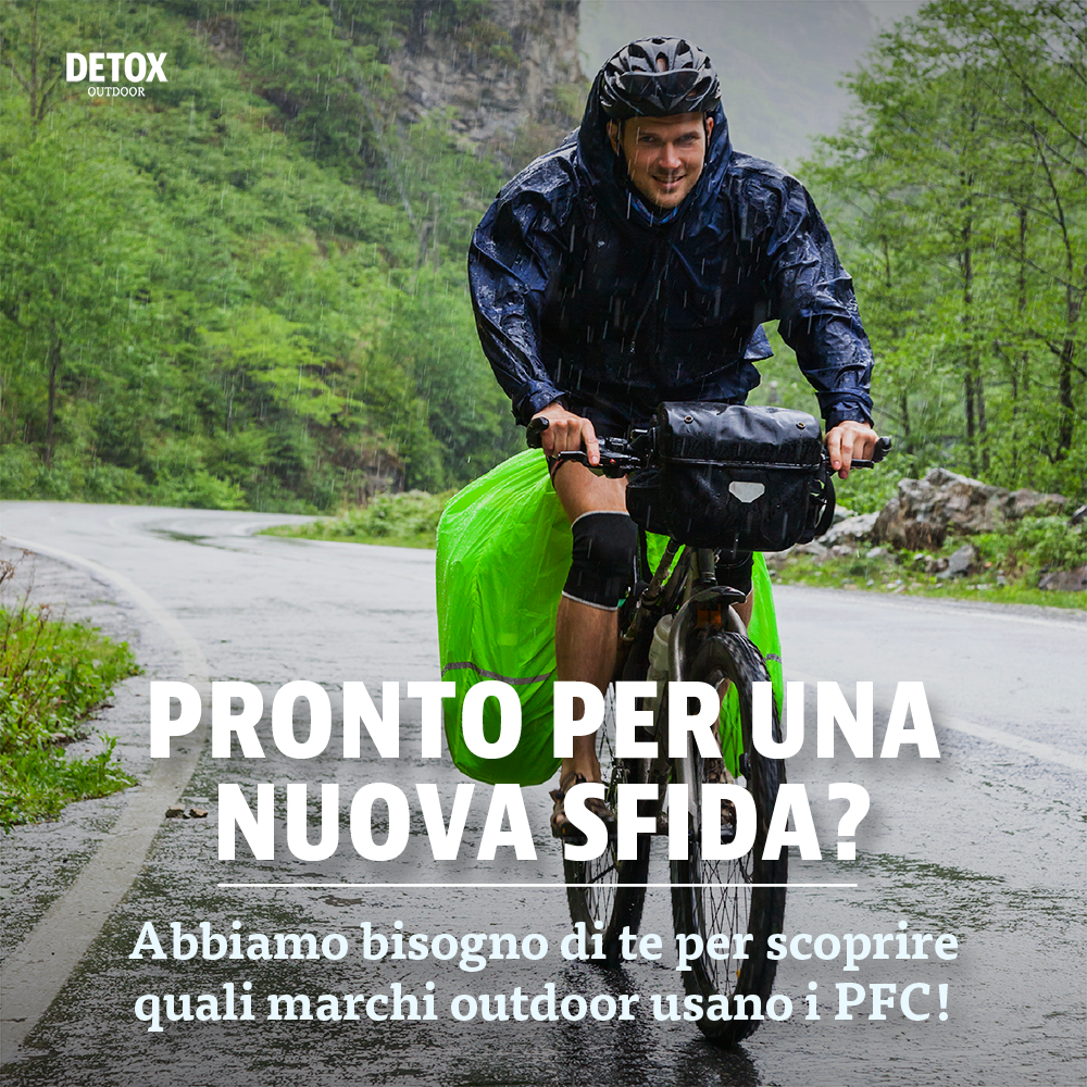 Greenpeace_ITA's tweet photo. Il tuo marchio preferito usa PFC? È il momento di scoprirlo, insieme! #Detox #Outdoor #NoPFC►http://t.co/JcWVbVocIr http://t.co/IOkHWH1hXn