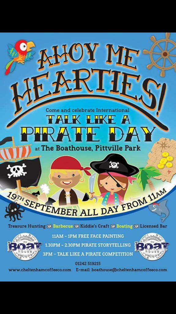 Avast!! Its national talk like pirate day this Saturday! Come down and enjoy! <a href="/soglos/">SoGlos - Gloucestershire's leading media brand</a> @tetburyroyaloak <a href="/Michael_Yong/">Michael Yong</a>