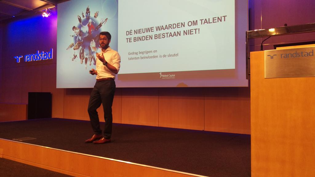 NolostCapital's tweet photo. Talent binden door grip op gedrag &amp; cultuur #cre15 @RandstadNL @RecruitersUnite http://t.co/03TSQLQPar