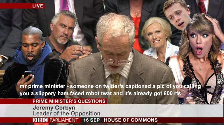 tristandross's tweet photo. fair play jeremy corbyn absolutely smashed #pmqs http://t.co/oCUxf4IY58