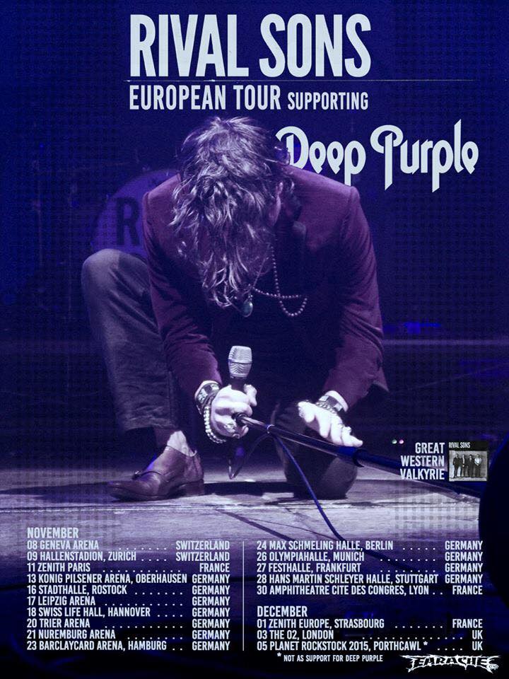 RivalSonsFrance's tweet photo. @RockUrLifeNET @rock_and_folk @RockHardFR @RadioMetal @ouifm #RivalSons as #support #_DeepPurple #europeantour http://t.co/vFqvRquSTF