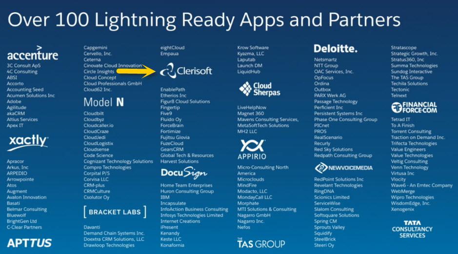 Clerisoft's tweet image. #struckbylightning TWICE! @Clerisoft featured in DF' 15 Partner Keynote, SECOND YEAR in a row #DF15 #Dreamforce