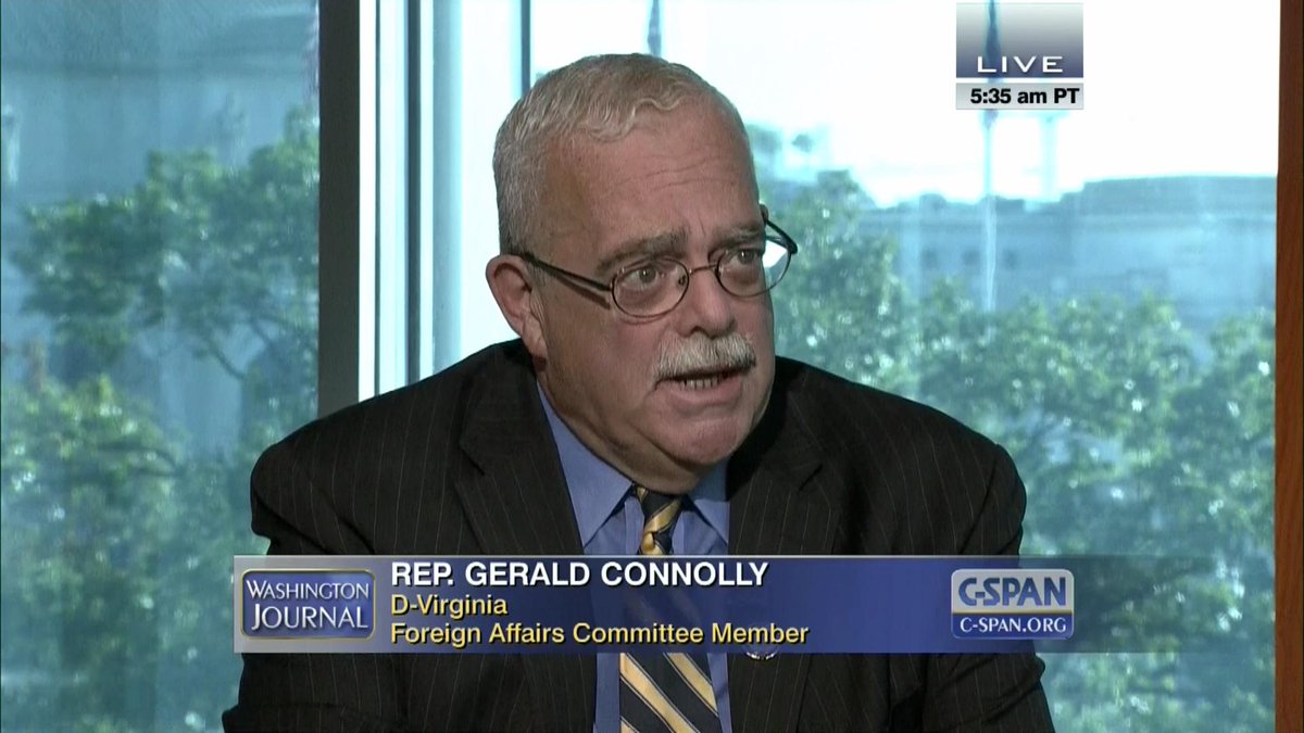 cspanwj's tweet photo. .@GerryConnolly (D-VA) &amp; co-chair of the New Democrat Coalition talks about the organization &amp; #SyrianRefugees http://t.co/4RiBss1o3A