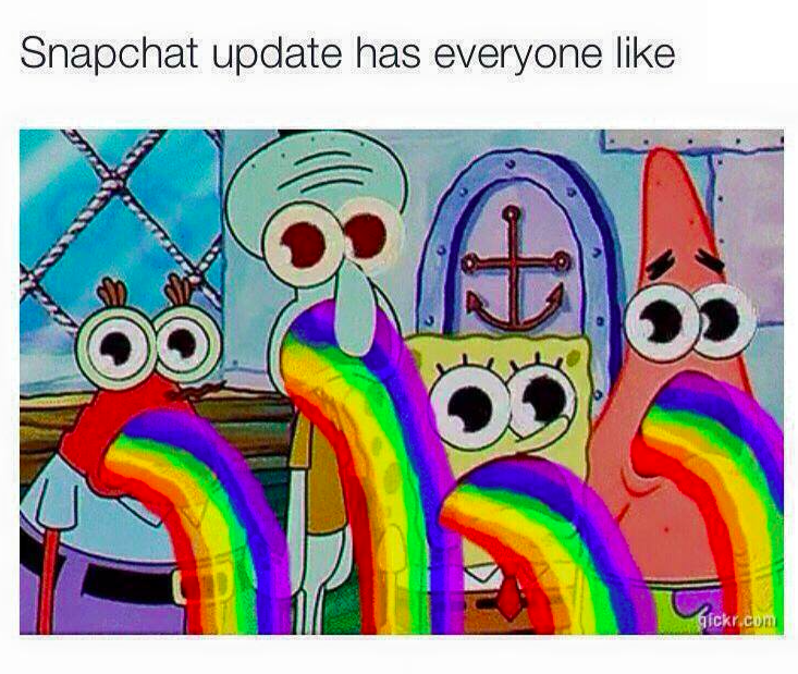 alonzolerone's tweet photo. LMAOO! Snapchat update got everyone on their phone like ... http://t.co/tnZWUUswt0