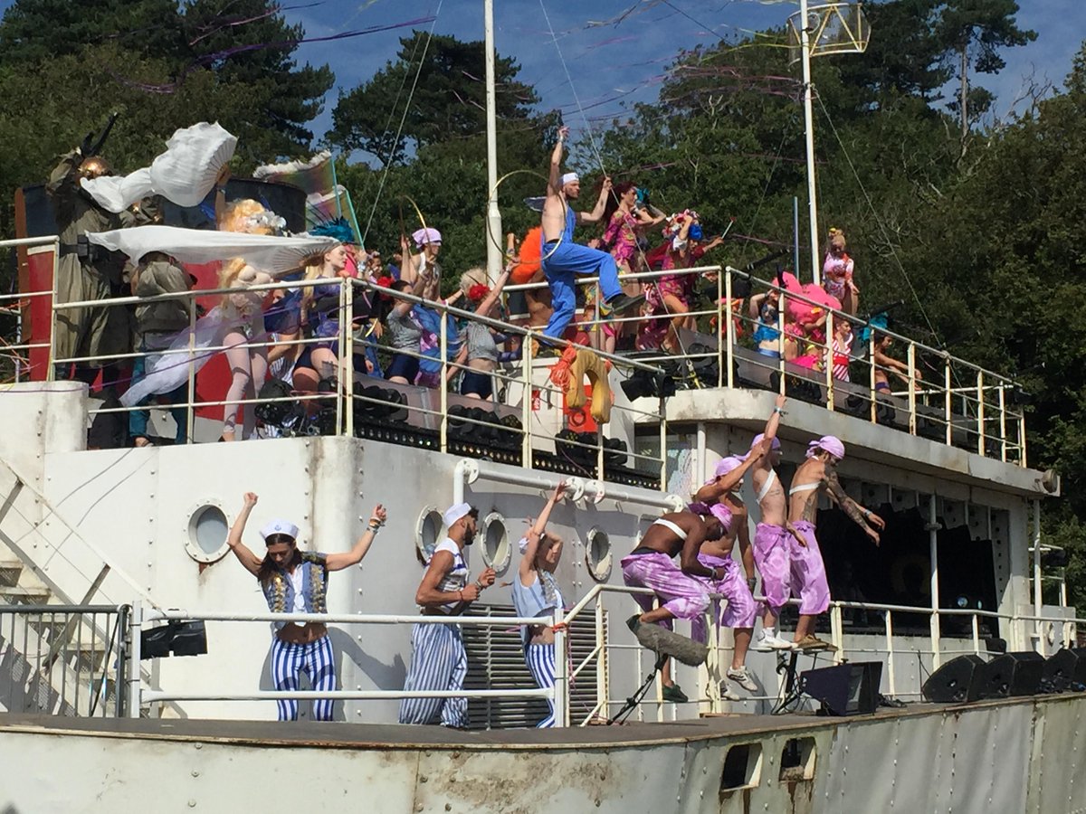 Area51crew's tweet photo. So we had a lovely time @Bestival flick through the pics and you get the idea of the #fun #portstage http://t.co/VI58kbCwky