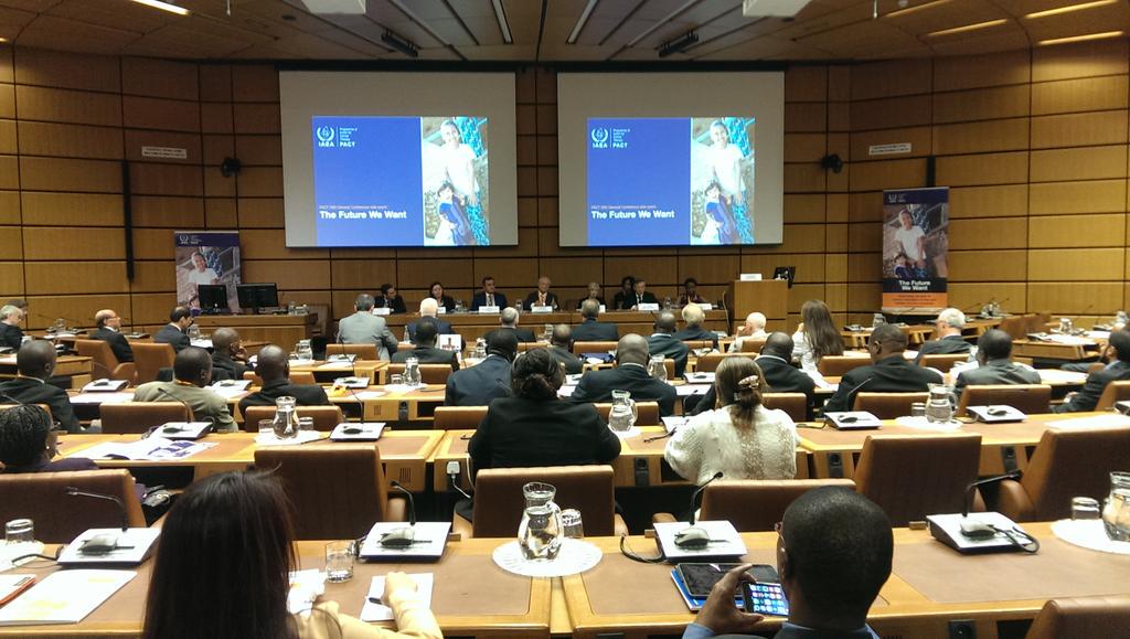 josotasi's tweet photo. #CancerCare4All #IAEAGC Mr Amano opening #iaeapact side even with eminent speakers #action2015 http://t.co/jjegd4PFEt