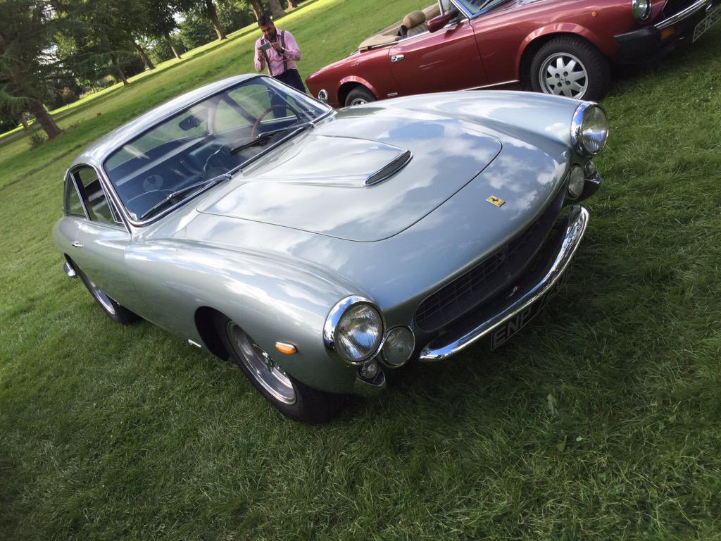 Dhalv's tweet image. @AutoPap @carpaps what a car. At the cricket game at Goodwood revival last weekend. #ferrari #250 #whatabeauty