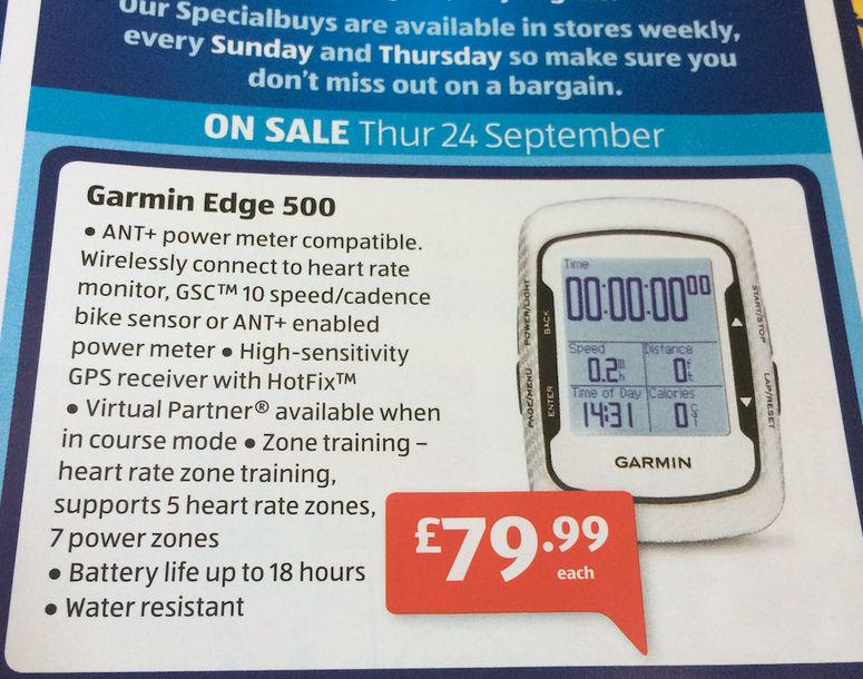 garmin edge 500 aldi