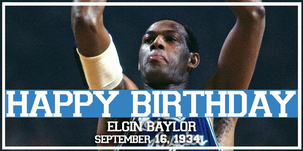 Happy Birthday to legend Elgin Baylor! 