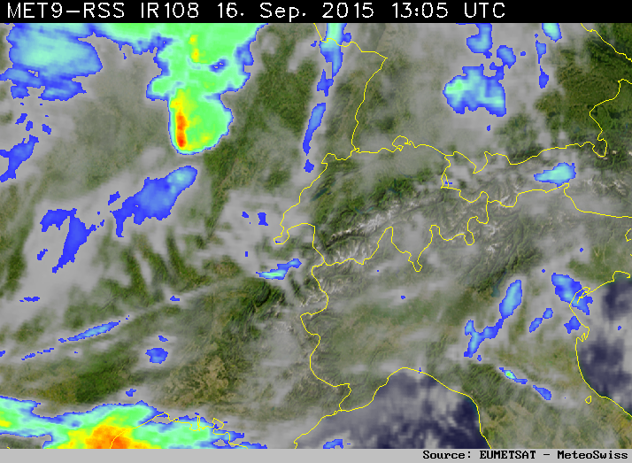 wintimet's tweet image. Met-9 Cloud Top Temperature: #Bourgogne #severweather