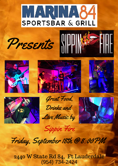 SippinFire's tweet photo. REMINDER:  Hope to see you all this Friday Night 9/18/2015 8:00pm @Marina84Sports http://t.co/WncCBbTSB4