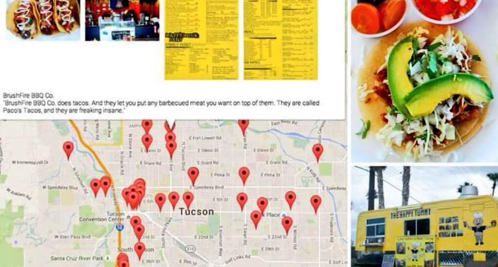 totallytucson's tweet image. @AndiBerlin's uncanny indefatigable quest of 100 tacos in #Tucson now features her #BigMap! tucson.com/entertainment/…
