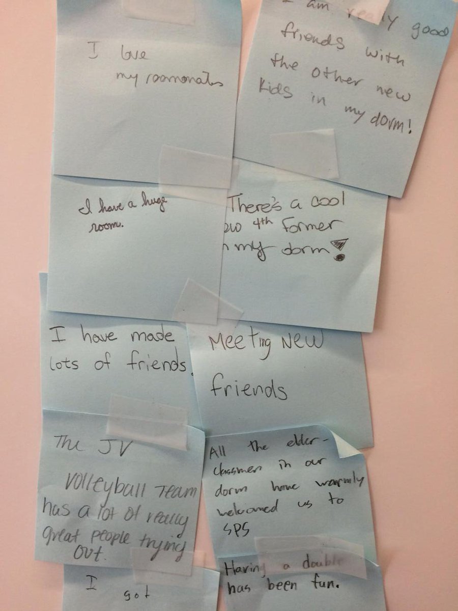 spsadmissions's tweet photo. Ms Bohan's Alg II class wrote 'a good thing that has happened this year at SPS #pelicanpride http://t.co/R4MnpOJrUe